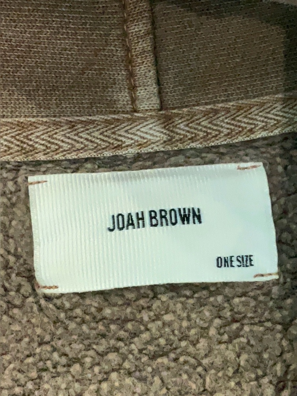 Joah Brown Oversized French Terry Cardigan Cocoa ONE SIZE/OS - Picture 9 of 10